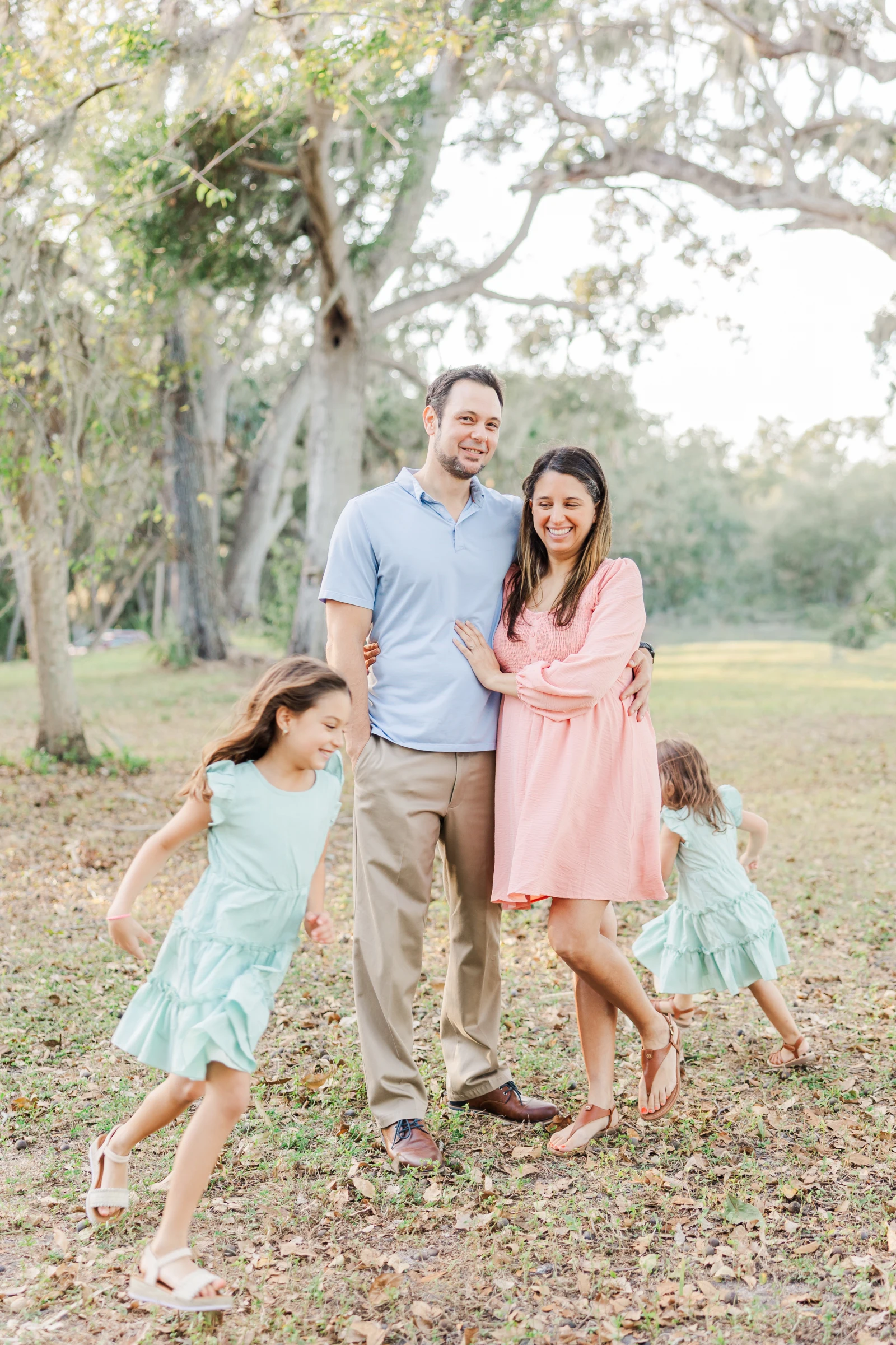 Rachel Canizares with her family outdoors